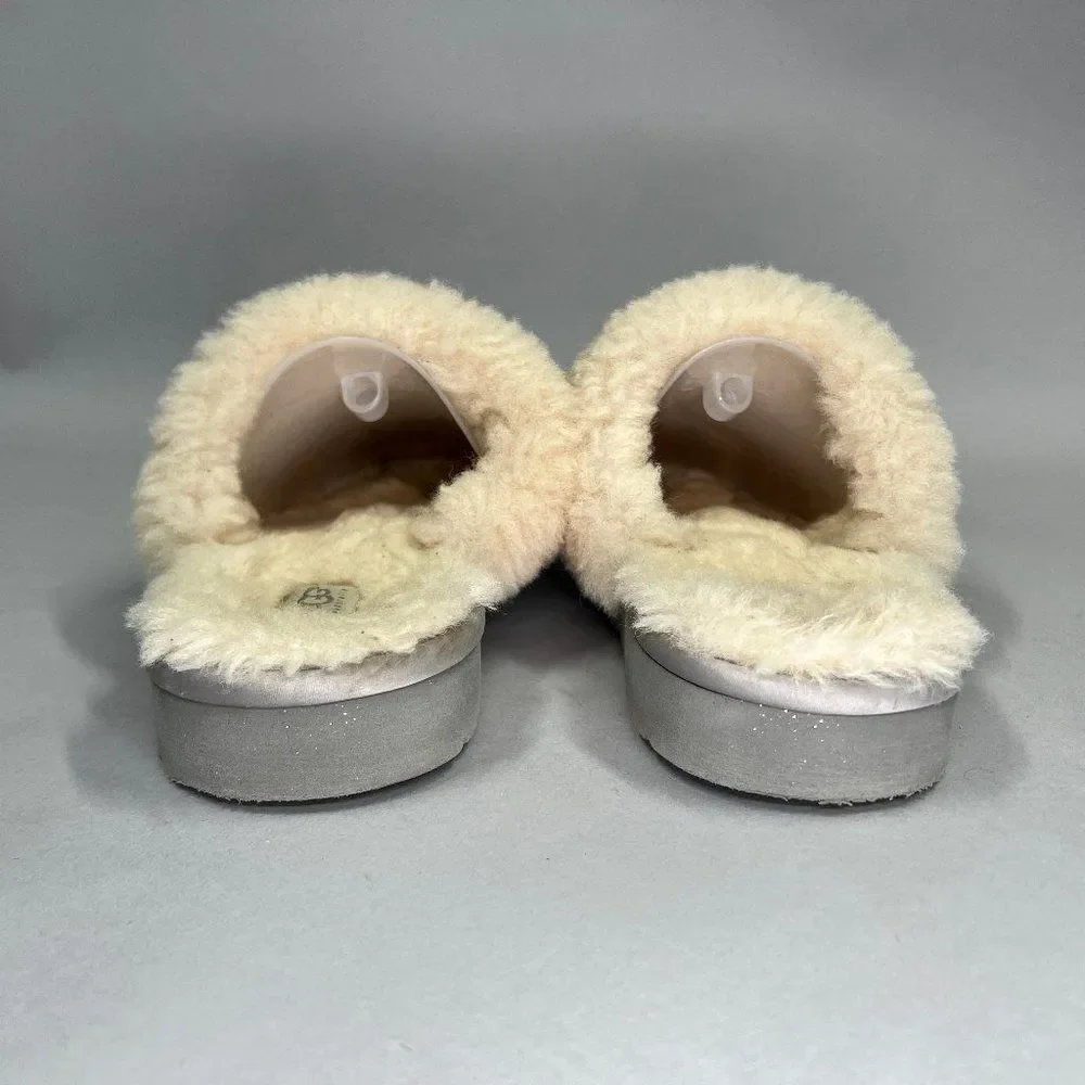 UGG Girl's Size 5‎ Dazzle Sliver Sequin Slippers